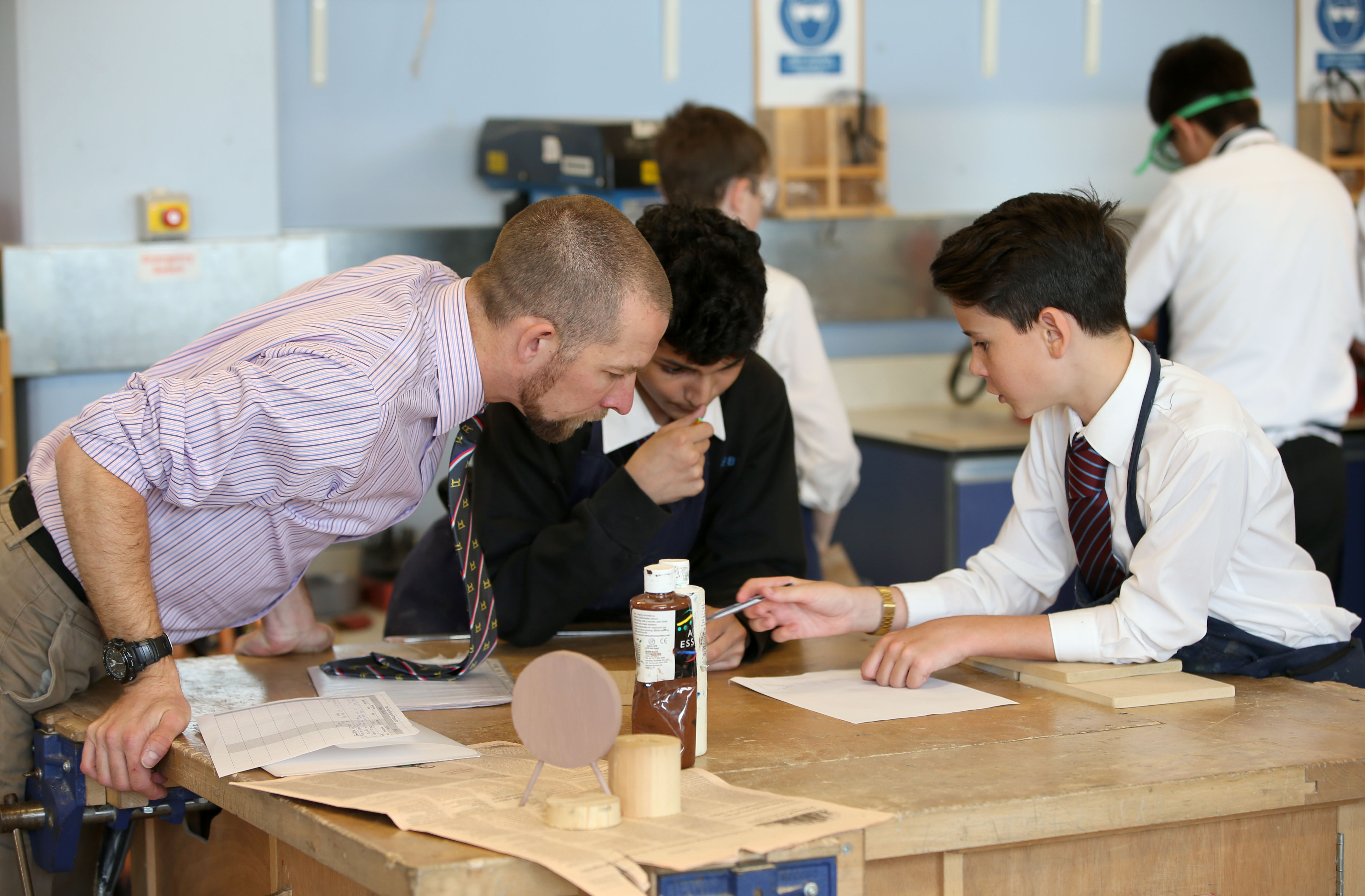 Andrew Perrin, an ex serviceman who is now retraining to be a teacher through the Troop to Teachers programme controlled by Brighton University.