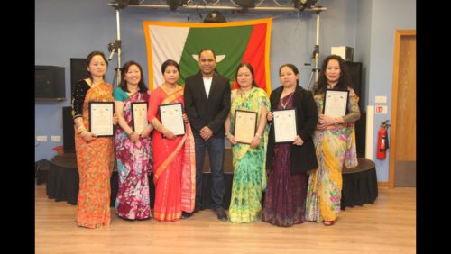 Members of the British Gurkha Community English Language course certificates in Doncaster