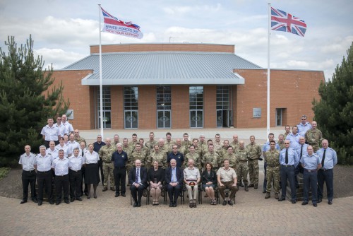 Image of reserves and Secro staff at a Reserves Day event in the Defence Academy, Shrivenham
