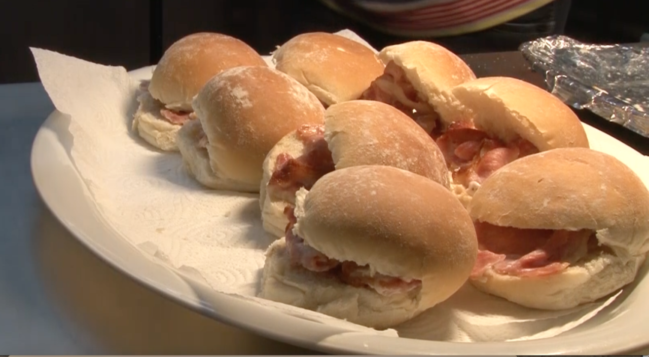 Veterans keep in touch with old comrades over a bacon bap