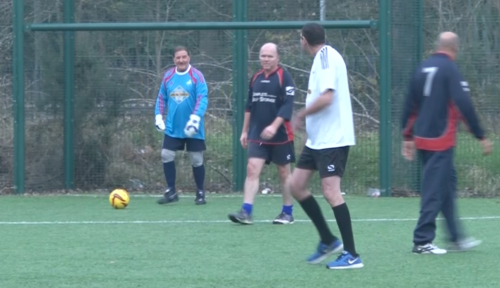 Veterans in Wales are using the sport of walking football to help transition to civilian life