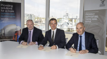 Jacobs re-signed the Armed Forces Covenant with Min AF Mark Lancaster in attendance.
