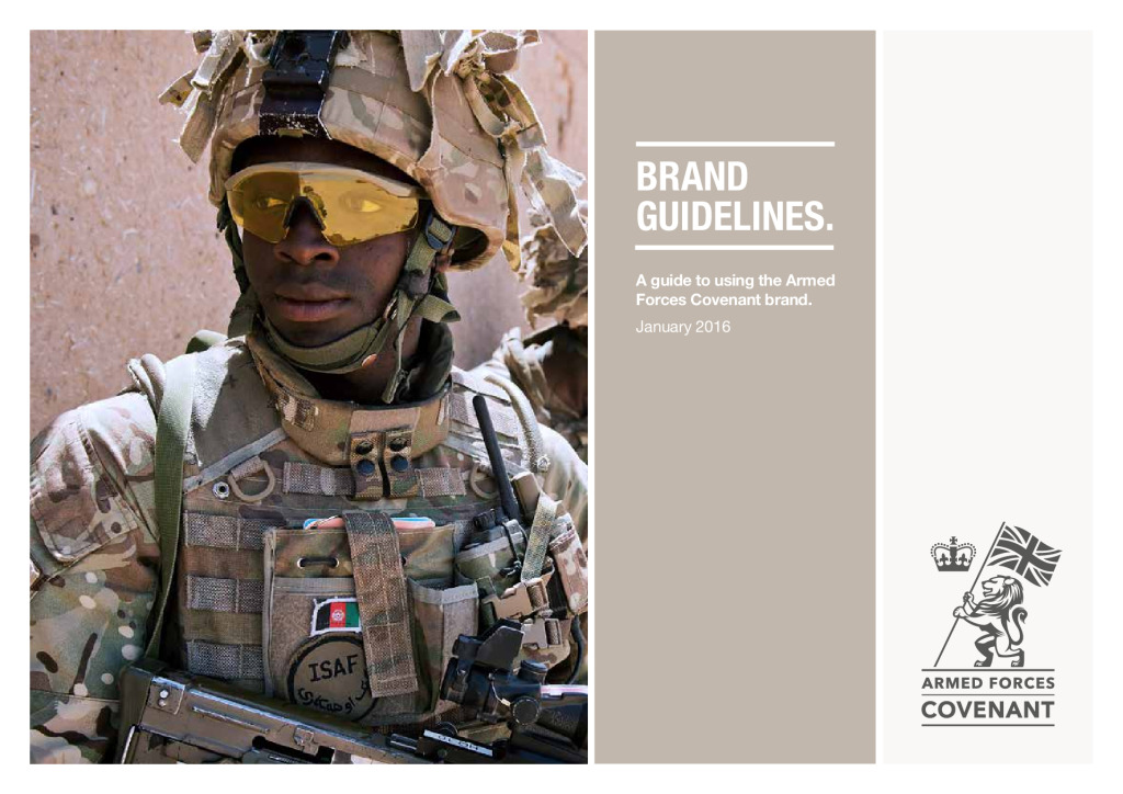 Covenant brand guidelines - Armed Forces Covenant