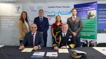 National Grid signs the Armed Forces Covenant at the London Power Tunnels project